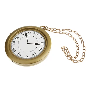 Пластиковое винтажное ожерелье рэпера, часы, маскарадный костюм, реквизит для вечерние