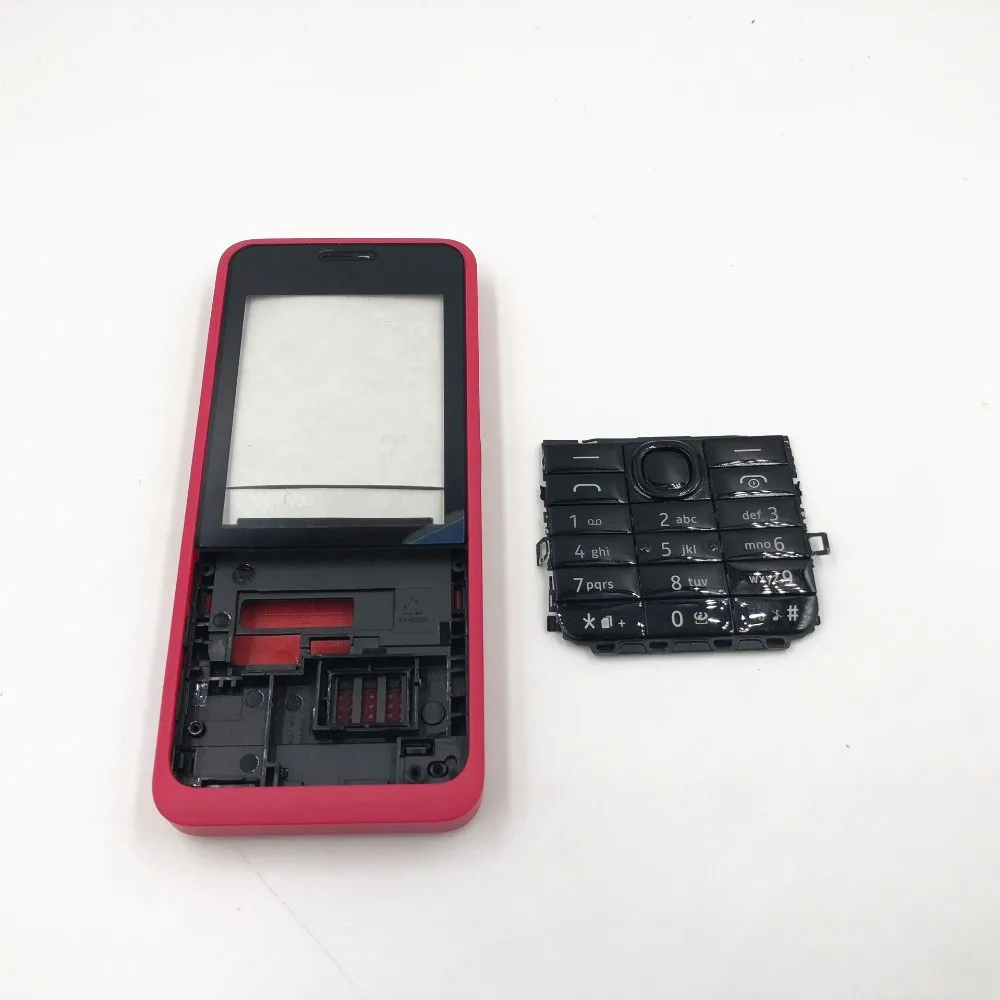 Полный корпус для Nokia Asha 301 n301 версия с двумя картами + клавиатура крышка