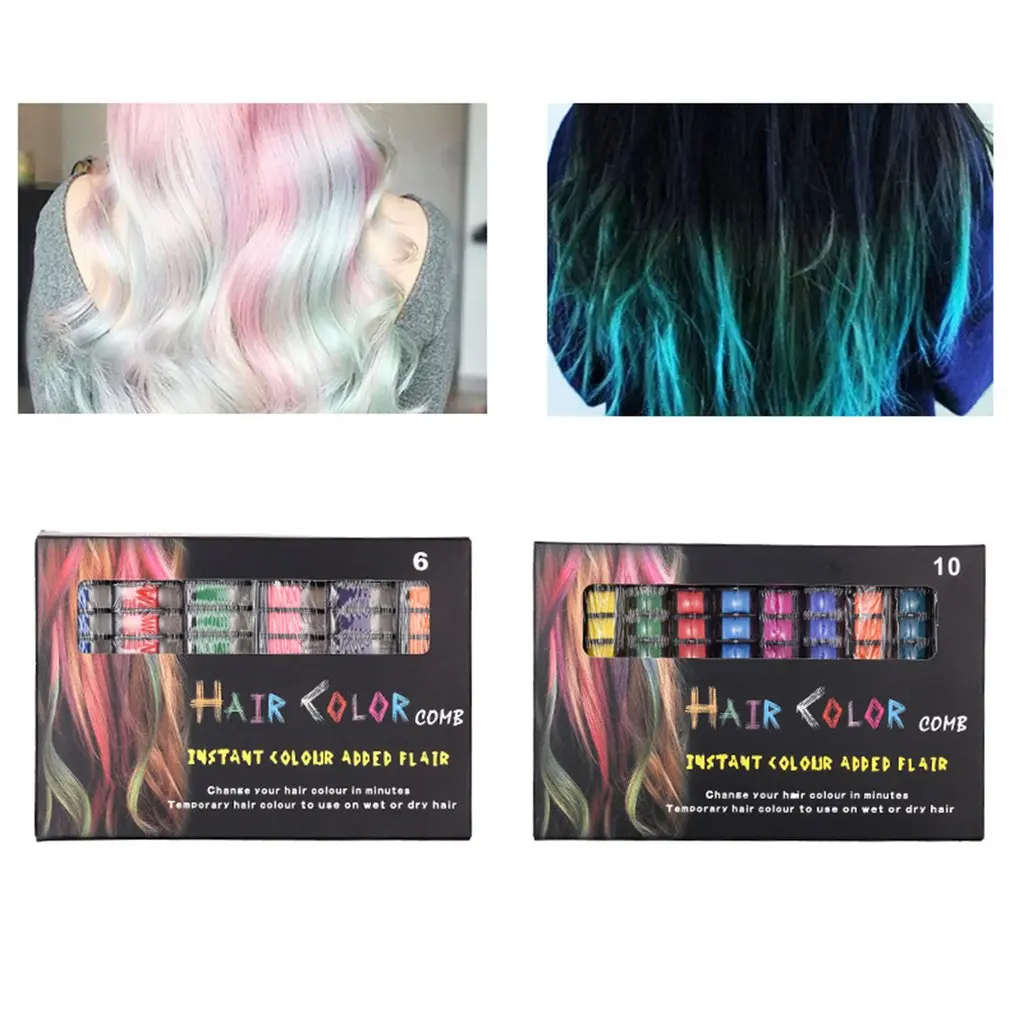 Мини расческа для волос одноразовая краски с расческой легко моющаяся цветным