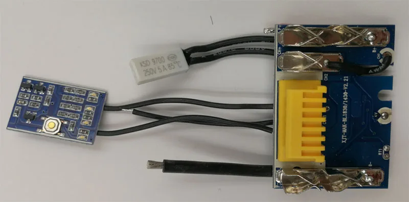 PCB BL1890 Battery Case Box PCB Charging Protection Board Shell For MAKITA 18V BL1860 6.0Ah 9.0Ah LED Li-ion Battery Indicator - Цвет: PCB