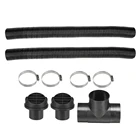 1 компл. Автомобильный 60 мм трубный нагреватель Т-образный штук теплый воздуховод вентиляционный шланг зажимы для 2 кВт