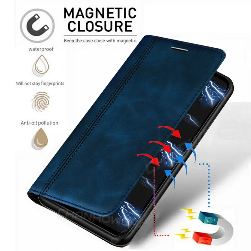 Magnetic Leather Flip Case For Xiaomi Redmi Note 9 9S 8T 8 7 6 K20 Pro Max 10X 8A 6A Mi 9T CC9 CC9E A3 A2 Lite Wallet Cover | Мобильные