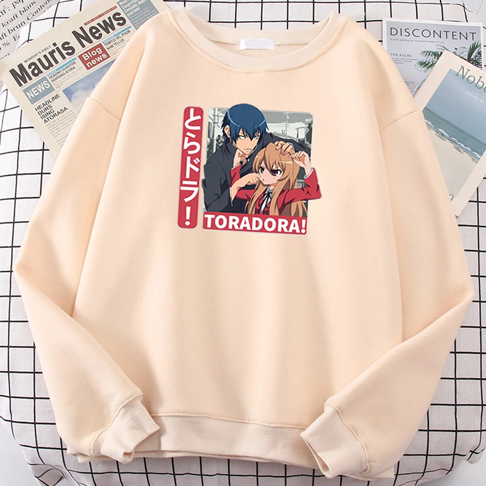 

Male Sweatshirt Anime Tiger×Dragon Main Character Printed Clothing Men O-Neck Popular Oversize Fleece Warm Females Sweatshirts