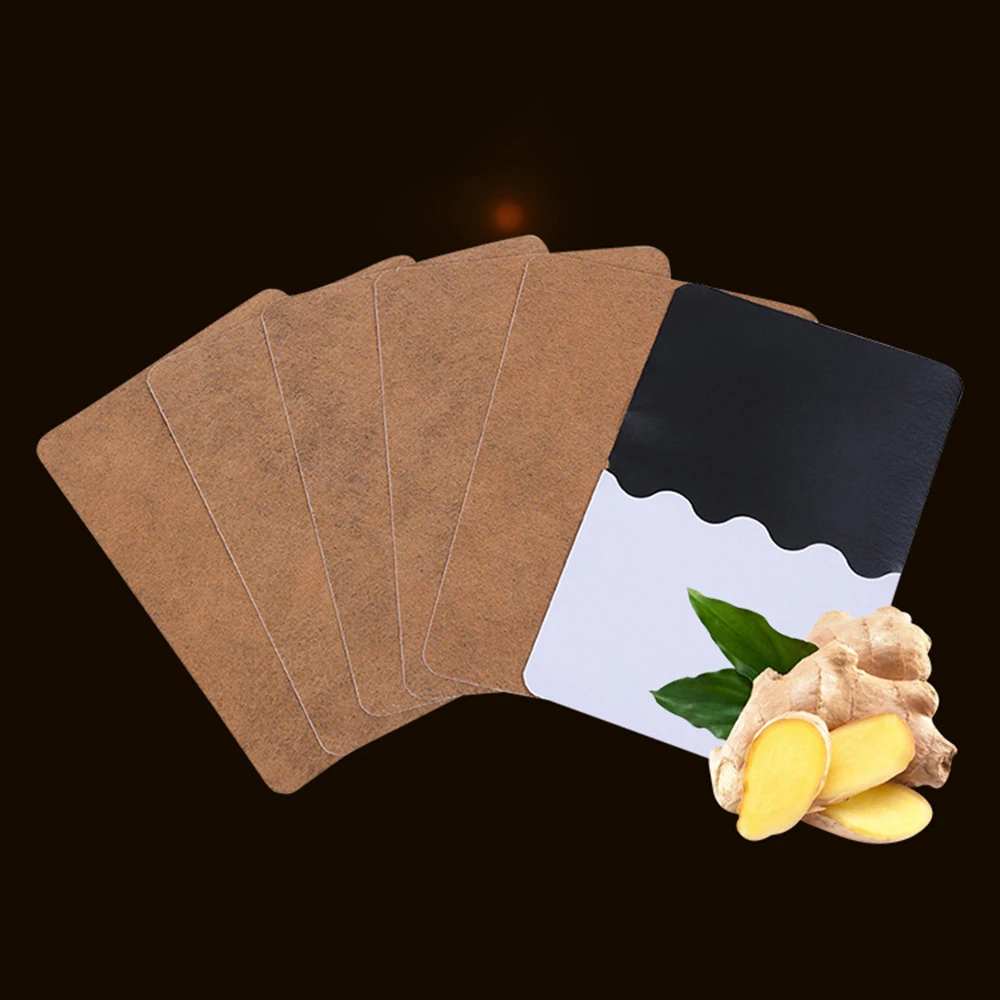 10 пластырей для ног Имбирные клейкие подушечки детоксикации имбиря пластырь