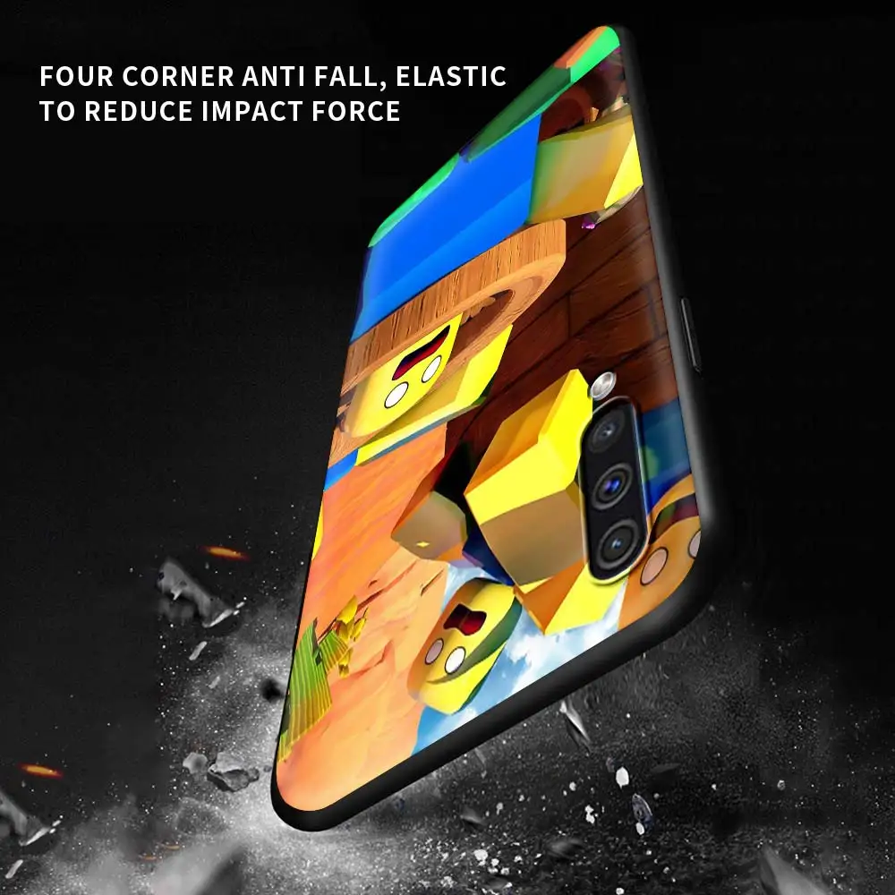 

Robloxes Game Cute Cartoon Capa For Samsung Galaxy A50 A10 A20e A70 F41 A30 A21s A10s A7 A9 2018 M31 Prime Black Shells Couqe