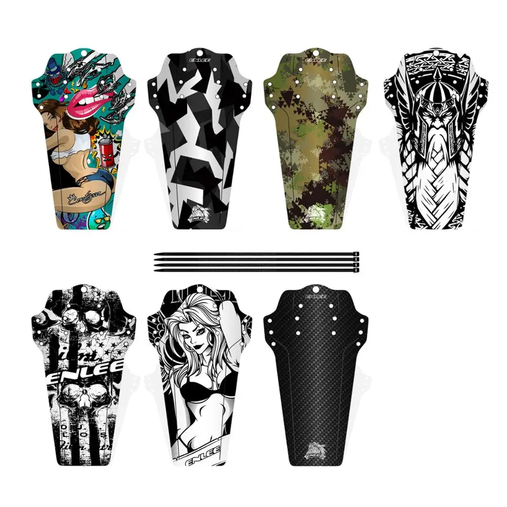 

Carbon Fiber Pattern Color Mtb Mudguard DH Downhill Mountain Road Cycling Wheel Eyebrow Bicycle Wing Protector Bike Accessories