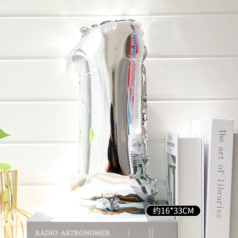 

816 32 40 inch gold silver number foil balloons wedding event christmas halloween festival birthday party B11-9