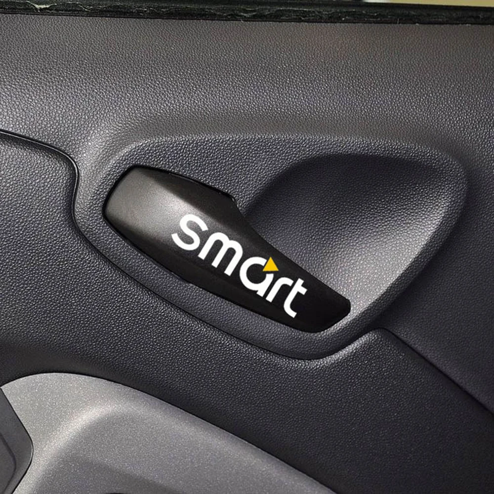 Фото 2 стикера для внутренней дверной ручки автомобиля и наклейки аксессуары Smart Fortwo