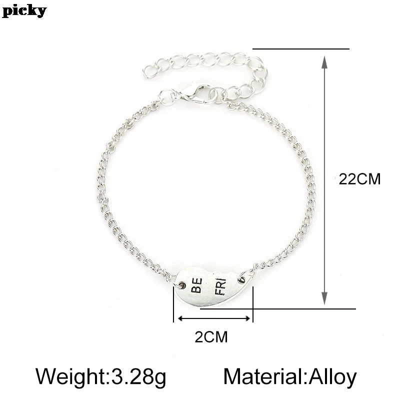 2 шт./компл. Браслет Лучший Друг для женщин и мужчин Bff браслеты Набор дружбы