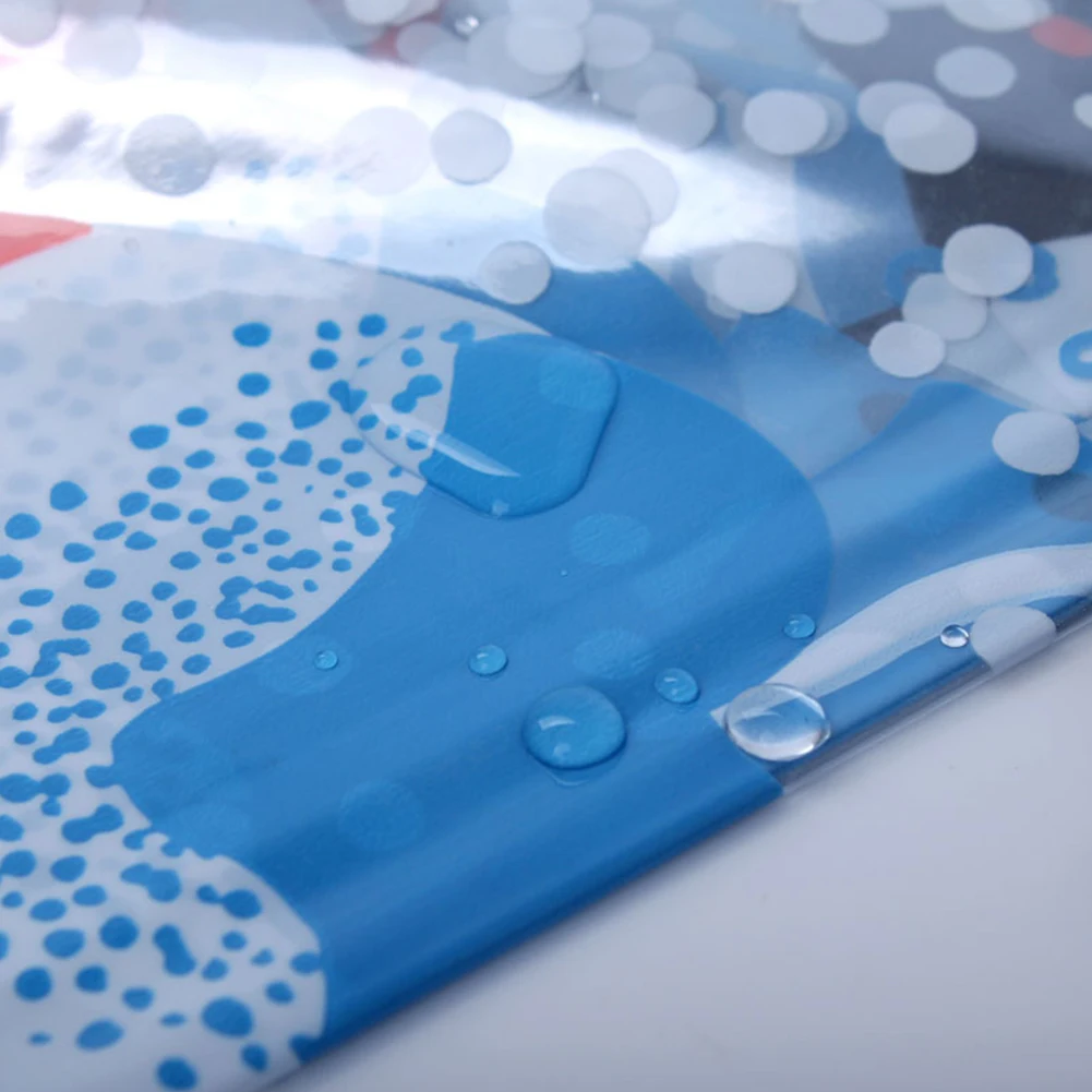 Экологичный Декор для ванной океан морская рыба занавеска душа моющаяся