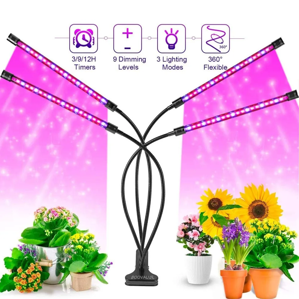 

FOFUN LED Grow Light Full Spectrum Flexible Clip Phyto Lamp 5V USB 40W 20W Grow Lamp for Plants Seedlings Indoor Growth Lamp