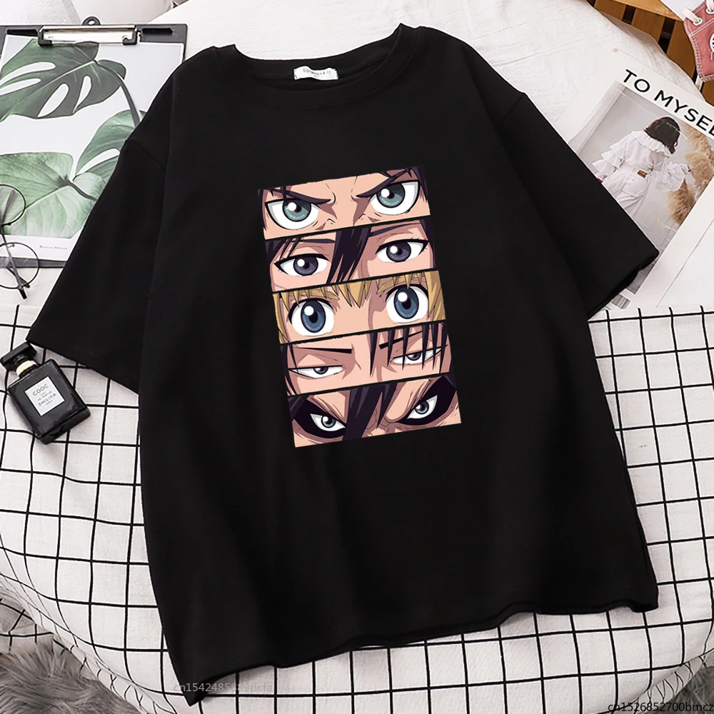 

Attack On Titan Japanese Anime Printing Womens Tshirt Simplicity Cool Comfortable Creativity Oversize Women Top