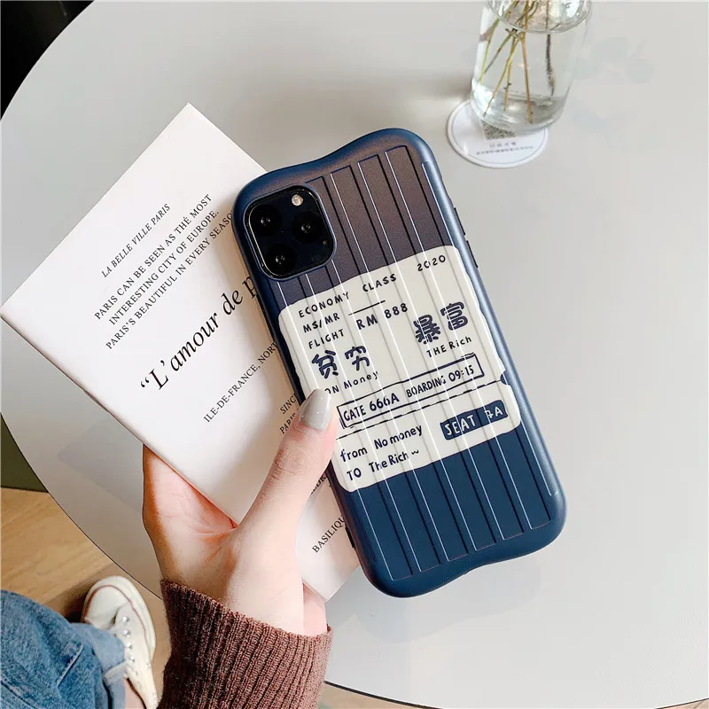 IUENUA Модный чехол с принтом билета для iphone 11 XS Max X XR iPhone 7 8 Plus сотового телефона пар |