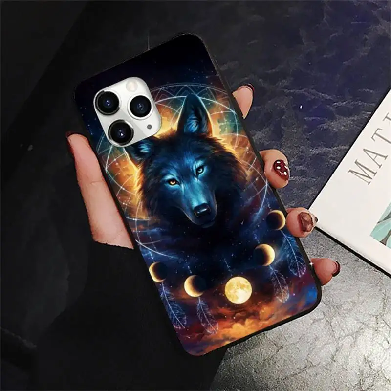 

Magical Animal Wolf Deer tiger Phone Case for iPhone 11 12 pro XS MAX 8 7 6 6S Plus X 2020 XR Mini