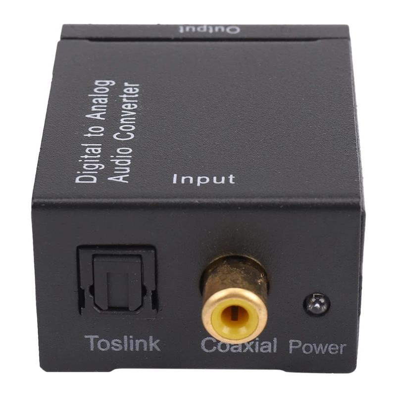 

Digital Optical Coaxial Toslink Signal to Analog Audio Converter Adapter RCA SV