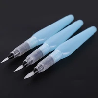 3pcs water color brush portable soft watercolor brush for beginner calligraphy drawing pen office stationery art supplies