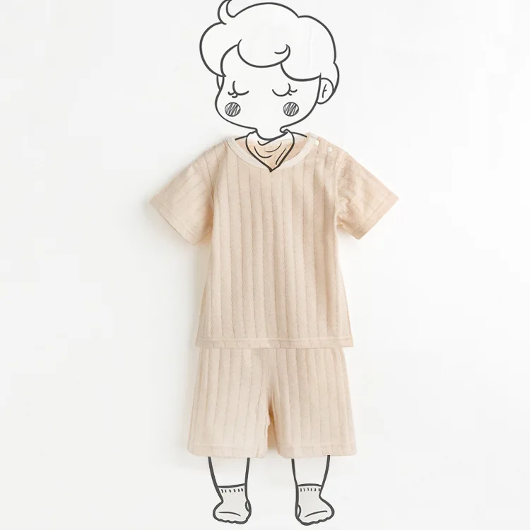 Одежда для маленьких мальчиков и девочек 2020 летний детский вязаный Топ в рубчик