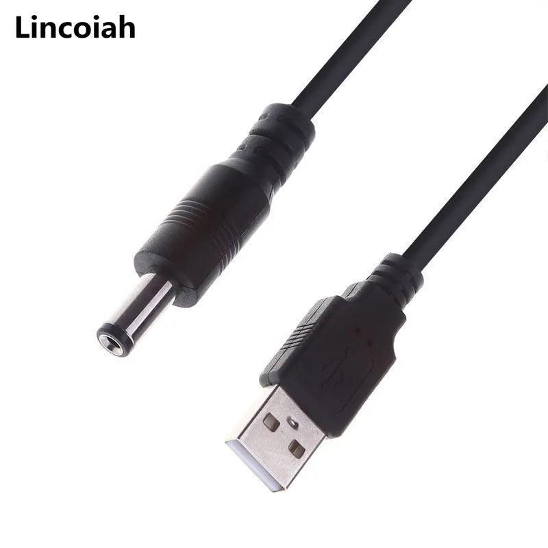 80 см длина лучший черный USB порт 5 в 5*2 1 мм DC цилиндрический кабель питания разъем
