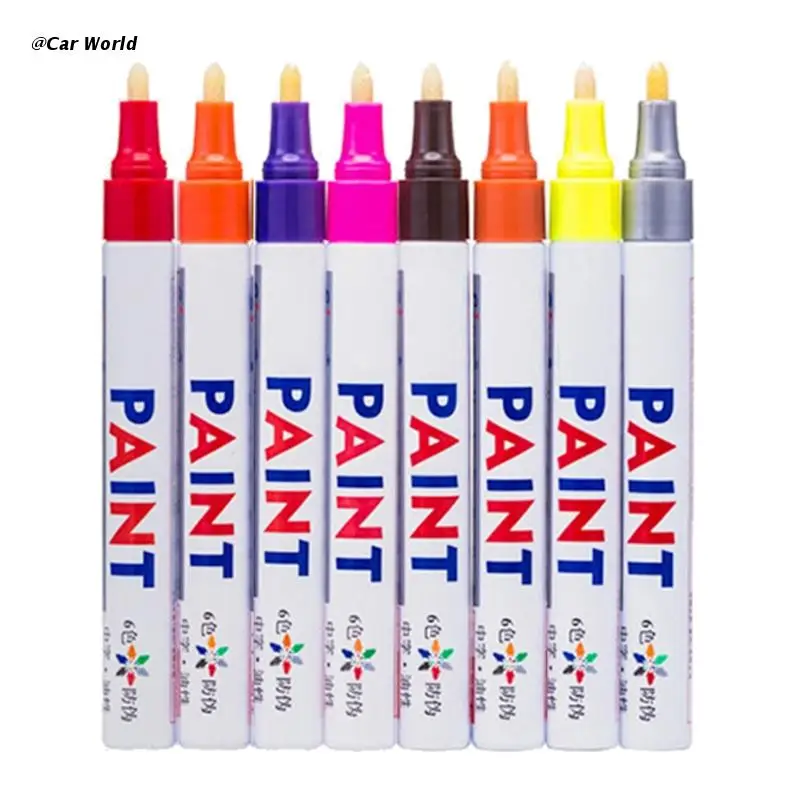 

Car Waterproof Permanent Paint Marker Pen Metal Paint Rubber Pens Scratch Repair Tool Auto Paint Styling Protective Foil