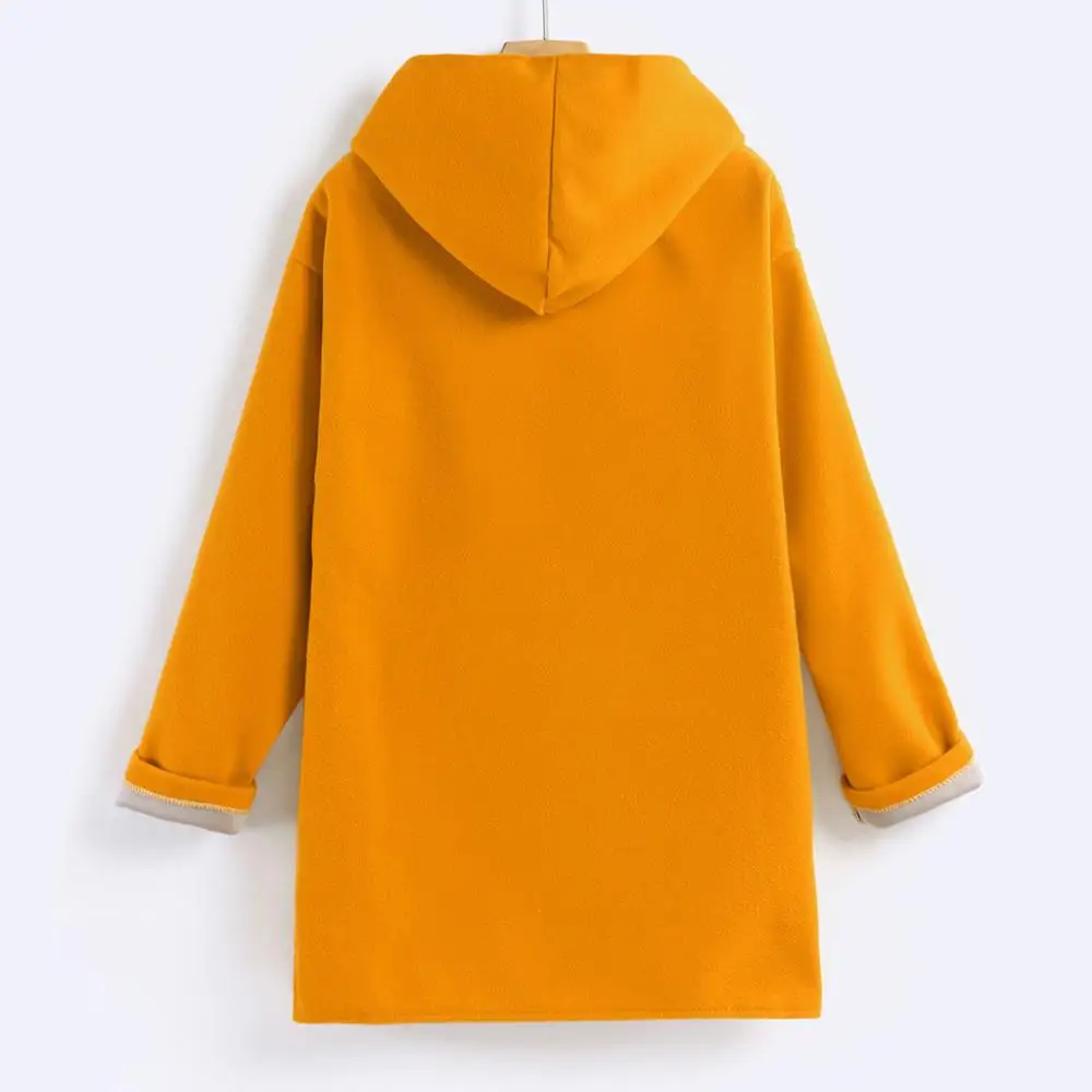 Осенне-зимняя женская шерстяная куртка размера плюс модное пальто средней длины