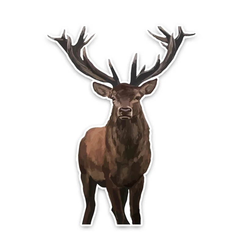 

A0562# 13cm/17cm Removable Decal Cartoon Animal Deer Car Sticker Waterproof Accessories on Bumper Rear Window Laptop