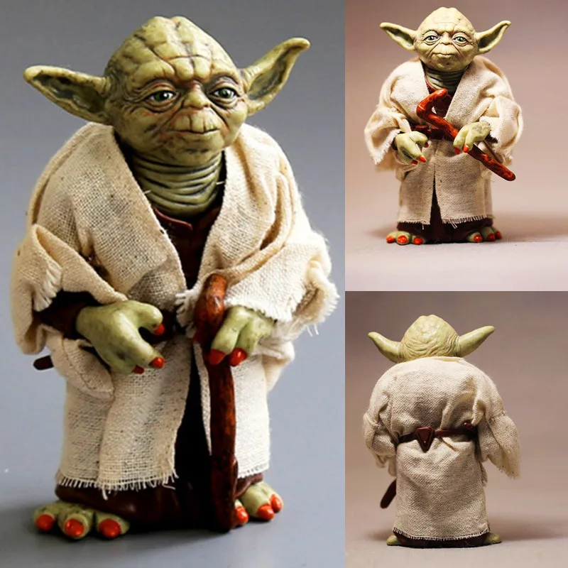 

Disney Star Wars 9 Yoda Darth Vader Action Figure Doll Toys The Force Awakens Jedi Master Yoda Anime Figures Lightsaber Toys