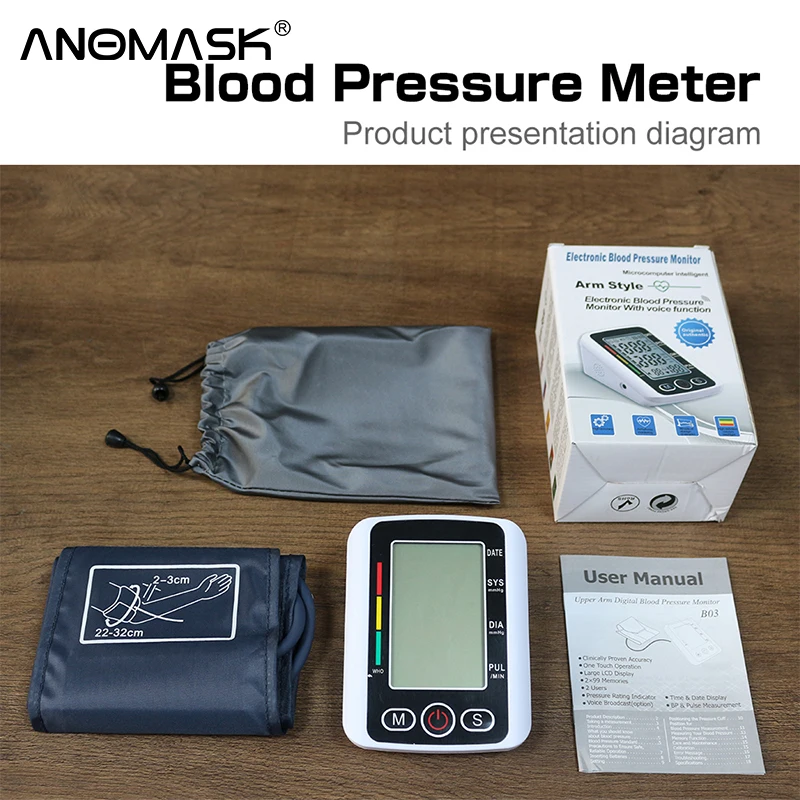 Цифровой тонометр на запястье прибор для измерения артериального давления и