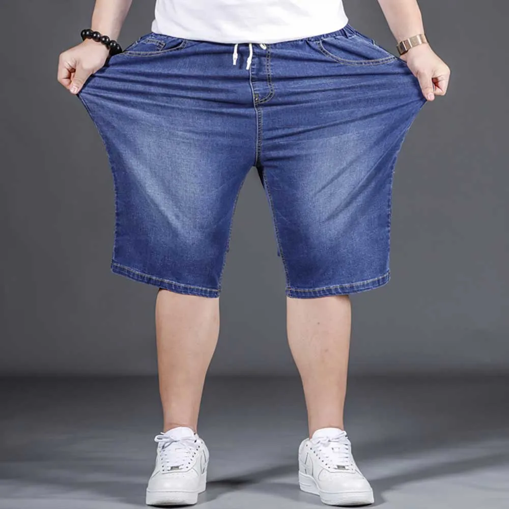 Новые модные джинсовые шорты мужские повседневные пляжные прямые Свободные