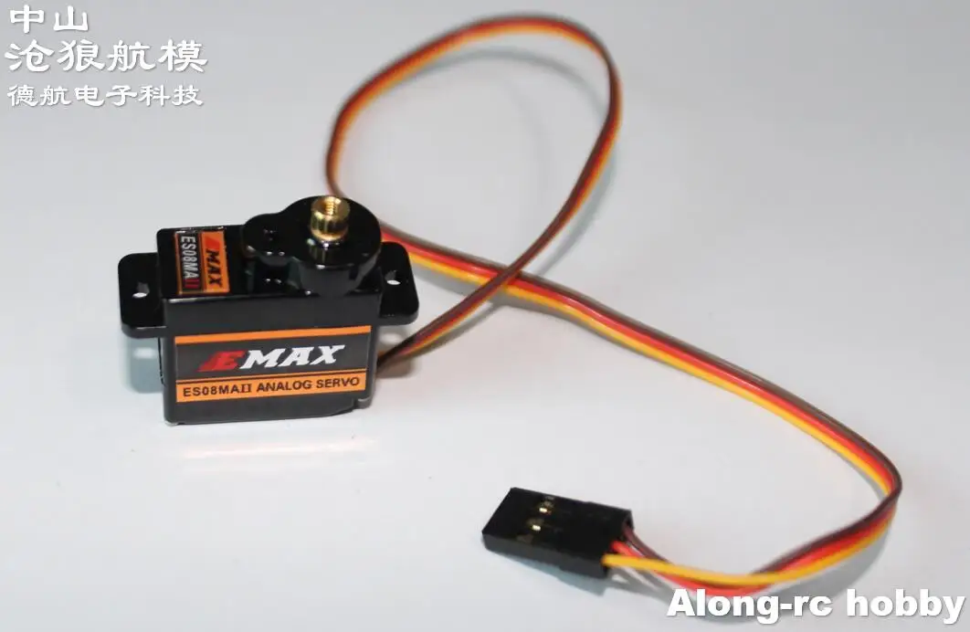 4 шт. EMAX ES08MAII 9 г 12 мини металлическая Шестерня Аналоговый сервопривод для RC Хобби