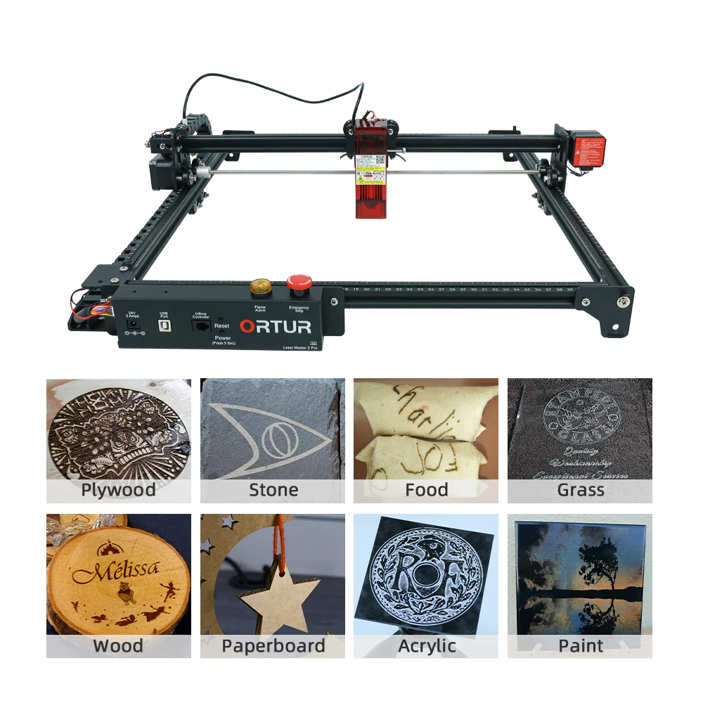Ortur New Launched 400*400mm Laser Master 2 Pro S2 LU2-4 LF/SF Module Desktop Engraver Plywood Cutting Machine |