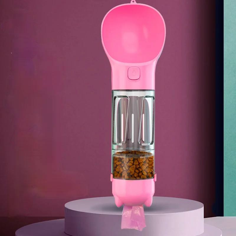 

Pet water bottle, portable cup, outdoor drinking fountain, pet with water cup, food cup