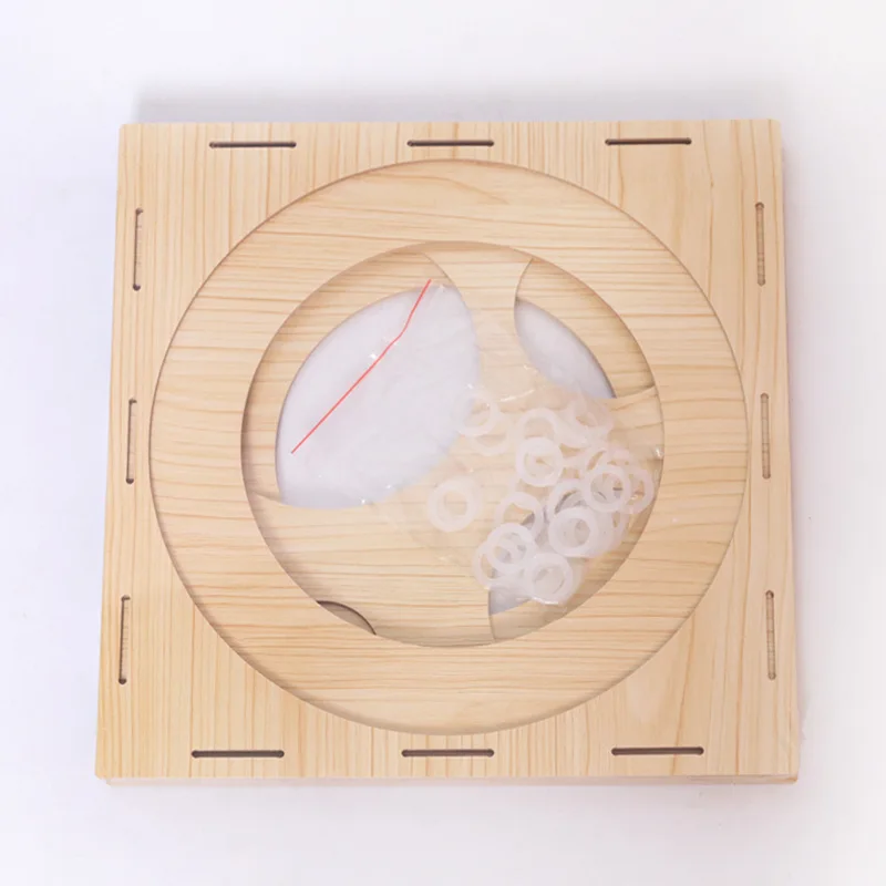 9 отверстий шар размер коробка деревянный надувной Квадрат инструмент измерения