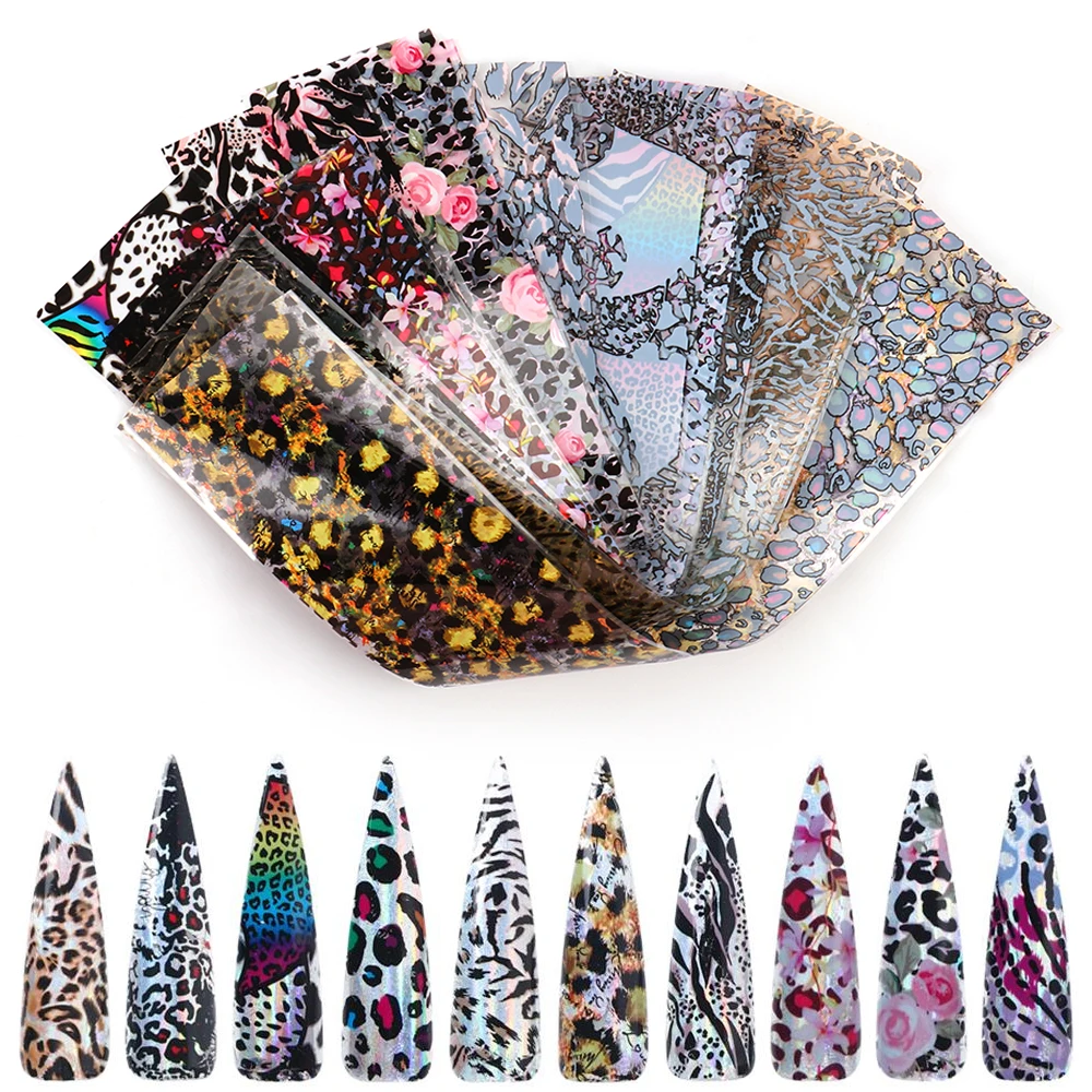 1 Набор Фольга для ногтей голографическая переводная наклейка из фольги звездное