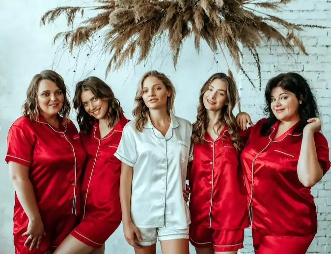 Женская шелковая пижама Пижама для невесты Bride Pjs женская одежда сна 2 шт.