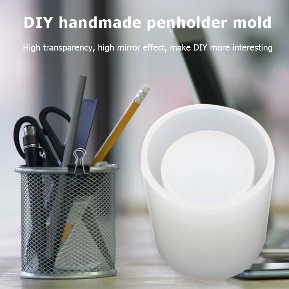 

Silicone Mold Geometric DIY Epoxy Resin Dried Flower Decorative Craft Storage Pen Holder Mould for Concrete Candle