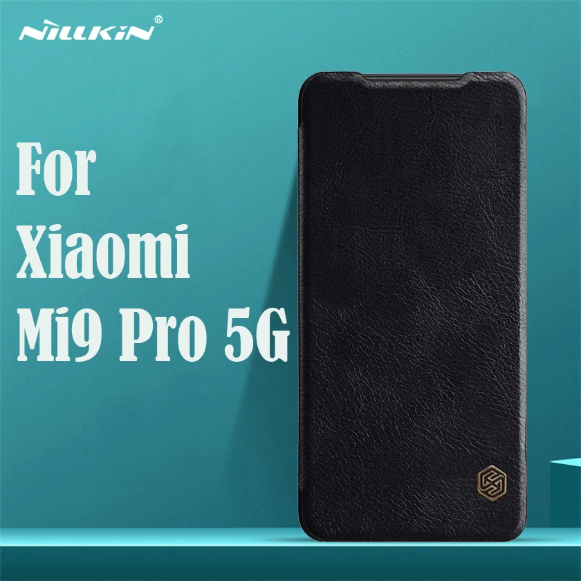 Для Xiaomi Mi 9 Pro 5G флип чехол Nillkin Qin винтажный кожаный с отделением для карт кошелек