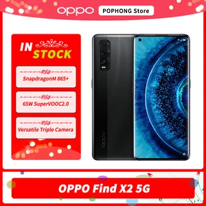 oppo find x2 5g 8gb ram 256gb rom mobile phone 6 7 inch 120hz oled snapdragon 865 octa core 65w supervooc google play wi fi 6 free global shipping