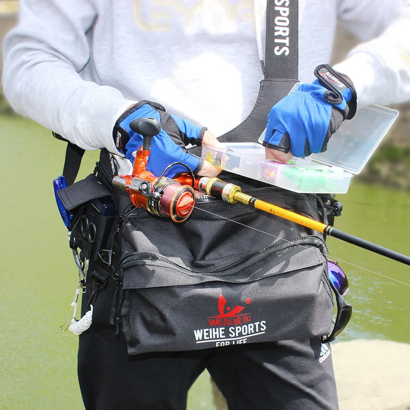 

Outdoor Water-Resist Multi-Purpose Fishing Bags Carp Fishing Gear Lure Tackle Box Single Shoulder Fishing Tackle Storage Bags