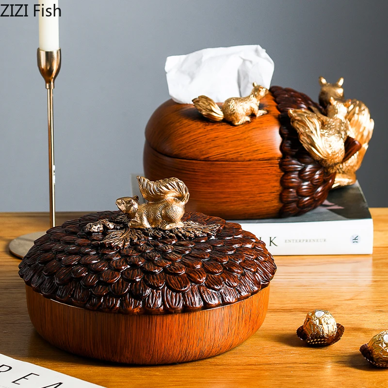 Роскошная бумажная коробка для салфеток домашнее искусственное Современное