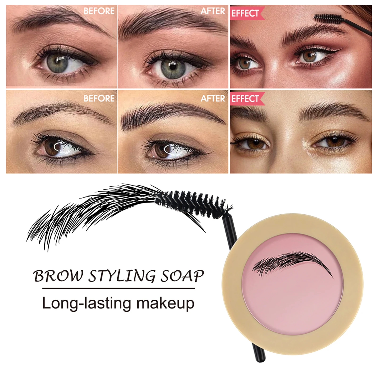 Kimuse натуральный крем для бровей воск Водонепроницаемый длительный дикий мыло