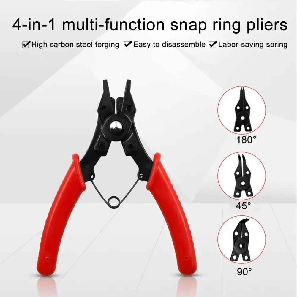 

Лидер продаж, многофункциональный стопорный зажим 4 в 1, стопорное кольцо, щипцы, Автомобильный ремонт, внутренние и внешние высокоточные ин...