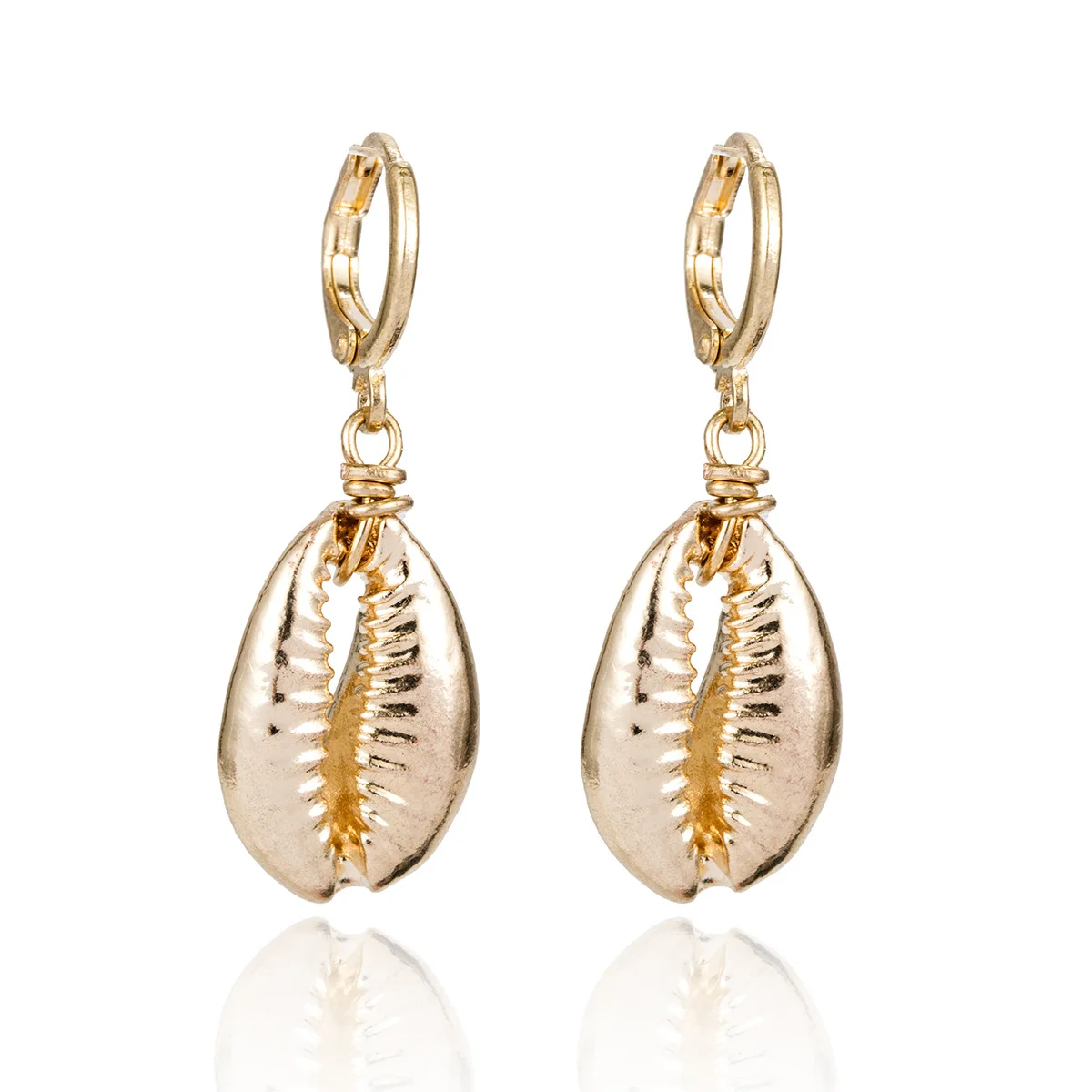 Small Style1 Gold Новинка, Милые простые серьги-подвески в виде розы, цветов, Луны, крестик Love Heart, висячие серьги для женщин, золотые, серебряные, маленькие серьги - Окраска металла: Small Style1 Gold