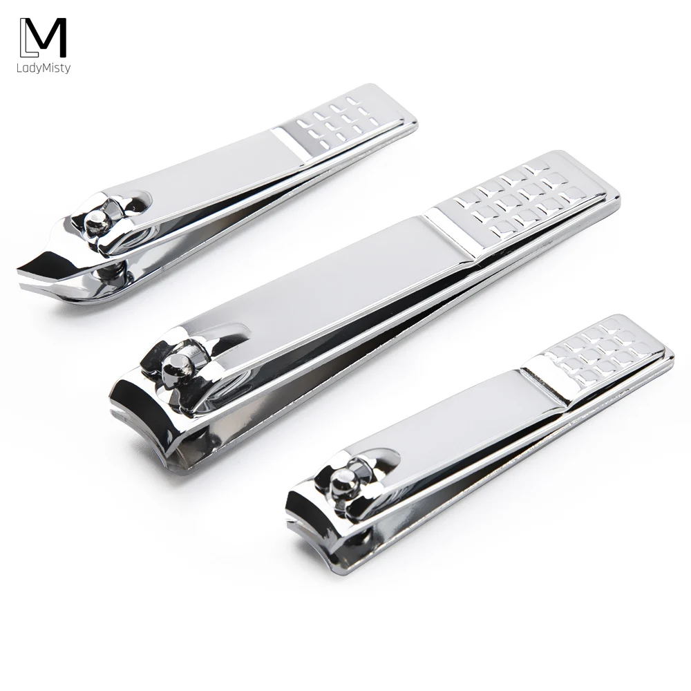 Серебристые профессиональные кусачки для маникюра 3 типа триммер ногтей