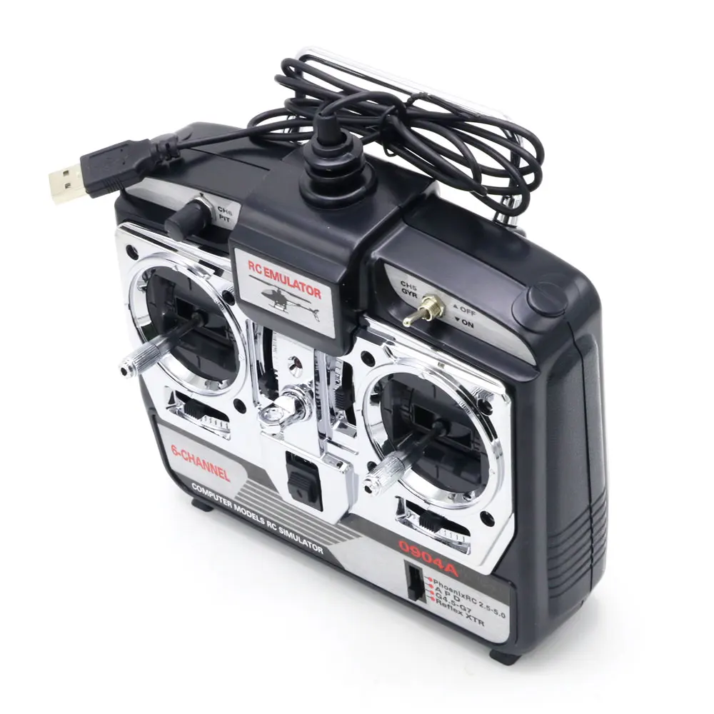 1 шт. DTXMX 6CH RC симулятор полета JTL-0904A поддержка Real RF7 G7 Phoenix 5,0 XTR пульт дистанционного управления Вертолет с фиксированным крылом Дрон
