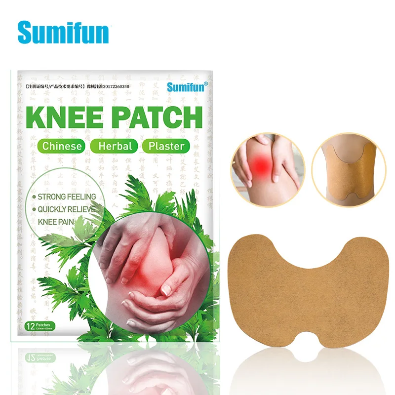 

Sumifun 12Pcs/Bag New Knee Plaster Sticker Wormwood Extract Knee Joint Ache Pain Relieving Rheumatoid Arthritis Patch K04601