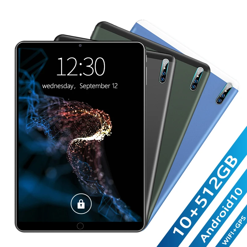 Tabletas P10 de 10,1 pulgadas, 10 + 512GB, red 4G, bater&iacute;a de 8600mAh, 10 n&uacute;cleos, WIFI, GPS, 2560x1600, PC, c&aacute;mara trasera de 16MP, versi&oacute;n Global-0