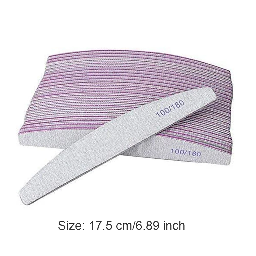 

10PCS/Set Nail Art Tool Sanding Buffer Block Pedicure Manicure Buffing Polish Beauty Tools Professional Nail Files Grey Boat