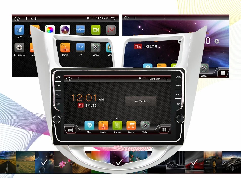 Eunavi 4G 64G ips android 9,0 автомобильный dvd для hyundai Solaris Verna Accent 2010- мультимедийный автомобильный Радио gps навигация TDA7851