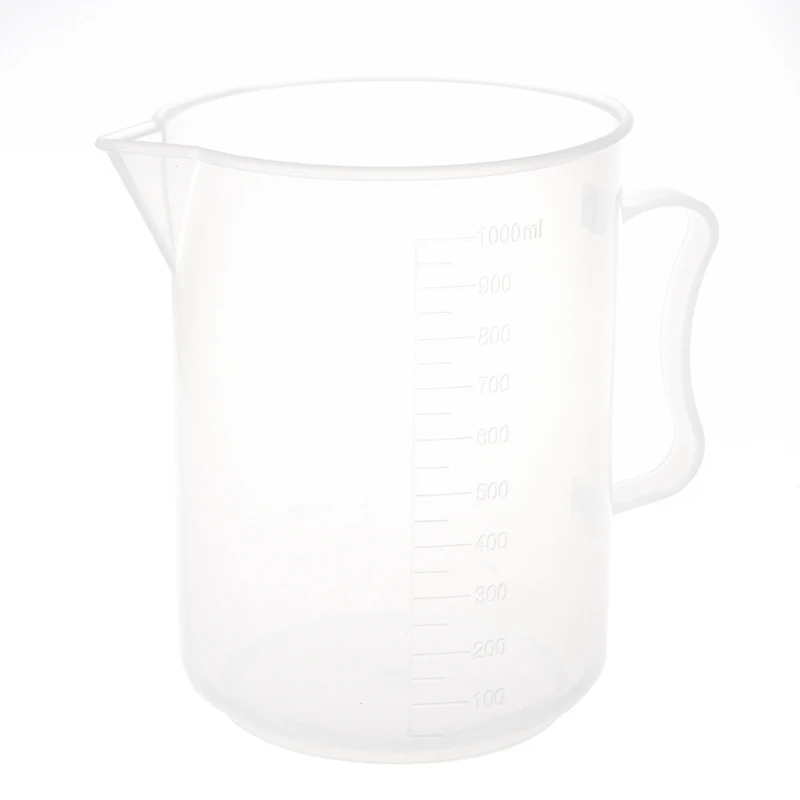 1000 мл Ёмкость прозрачный Пластик Окончил Лаборатория мерный набор стакан и