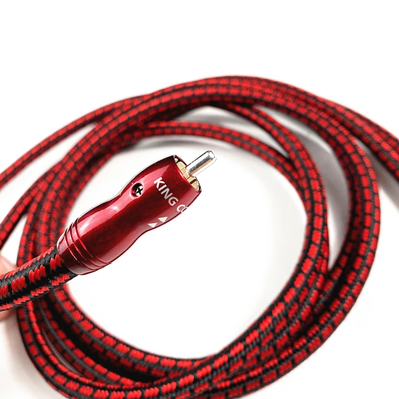 Кабель для соединения звука Par King Cobra PSC HiFi с посеребренным RCA разъемом|Кабели VGA| |